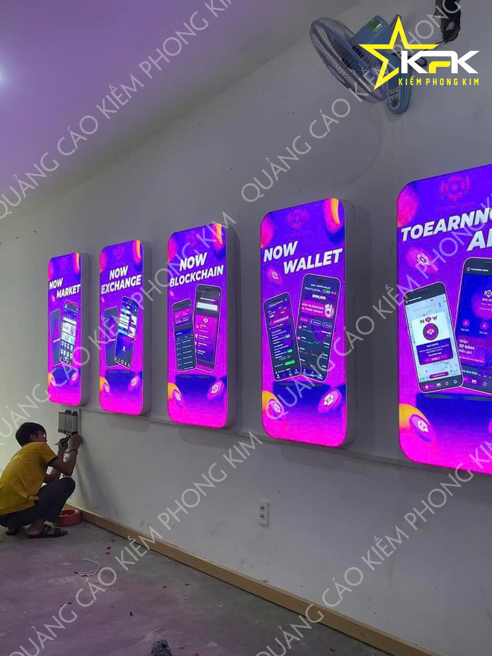 LẮP ĐẶT 5 BỘ HỘP ĐÈN IN UV TẠI ĐÀ NẴNG